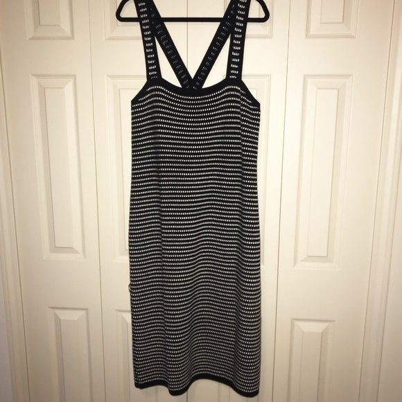 NEW Ann Taylor Striped Square Neck Sweater Dress - Picture 5 of 12